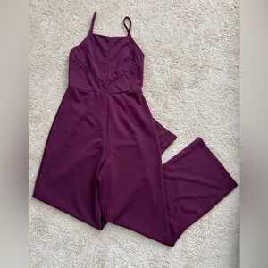 Altar’d State Women’s Small Wide Leg Jumpsuit Soft Girl Quiet Luxury Minimalist